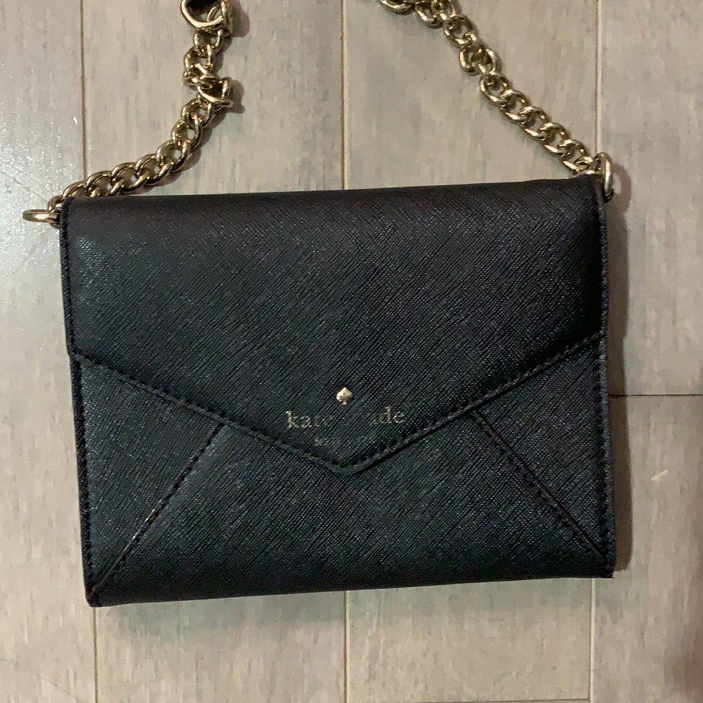 Black Small Slim Leather Kate Spade Purse